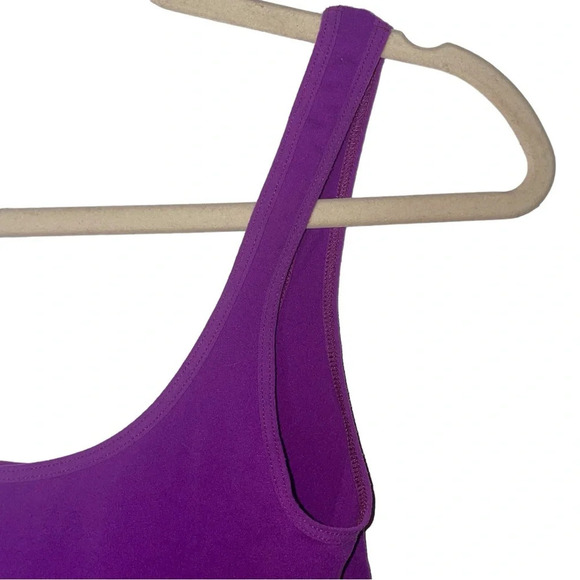 FREE PEOPLE Seamless Form Fitting Sleeveless Scoop Neck Cami Tank Purple Sz XS/S - Picture 6 of 9